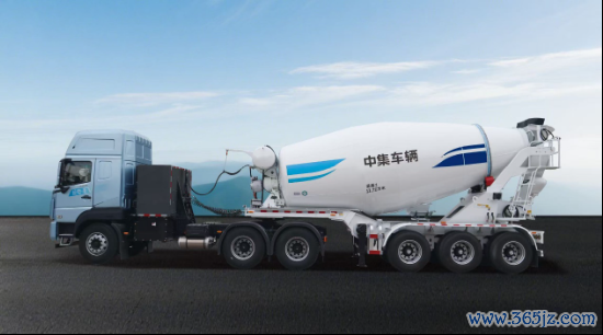 【图为纯电动头挂搅动车】